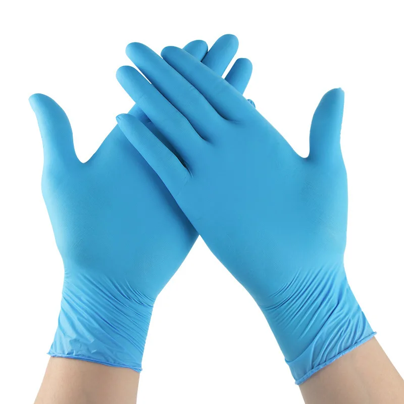 10 PCS Latex Nitrile Disposable Black White Gloves Kitchen Protective Work Hand Household Cleaning Products Garden Accessories