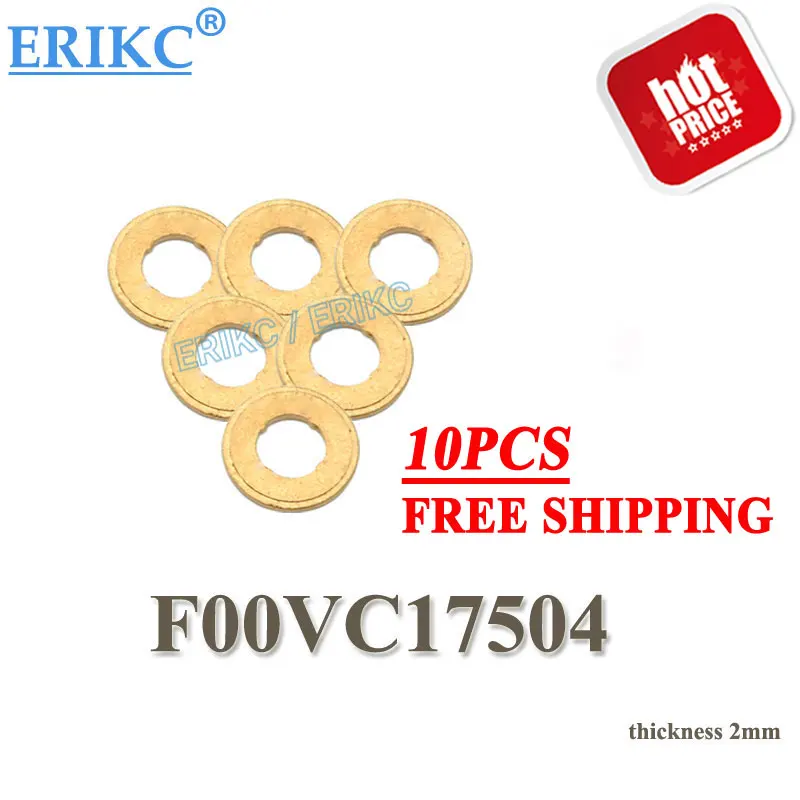 ERIKC 10 шт. FooVC17504 Инжекторная медная шайба с общей топливной магистралью F ooV C17 504