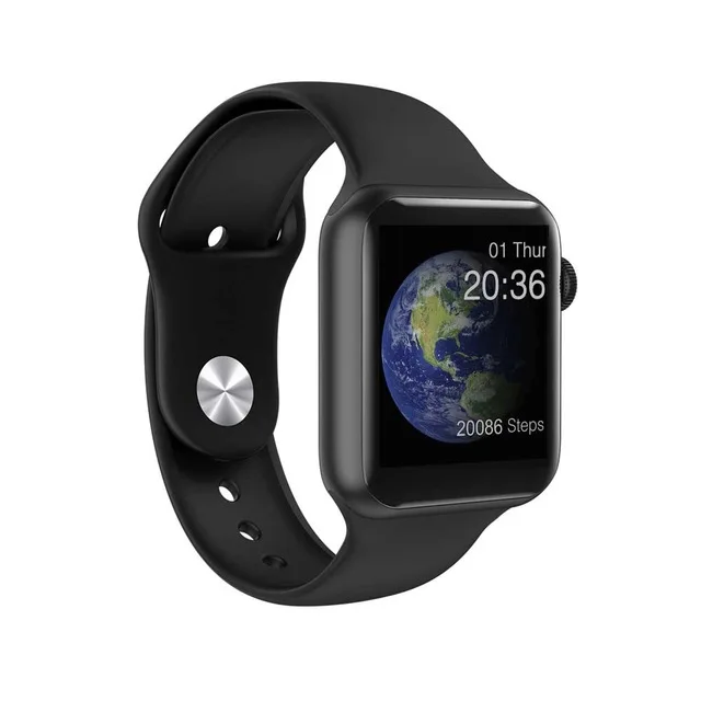 Black IWO12 Lite Bluetooth Смарт часы ремешок обмен для Applewatch слуховой ритм монитор IP67 Водонепроницаемый Здоровье Фитнес Спорт браслет - Цвет: Black