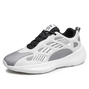 

Mixed Colors Design Sneakers New Men Casual Shoes Comfortable Breathable Shoes Elastic Cushioning Non-slip Men Flats Sneakers