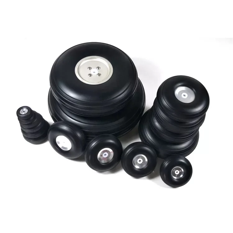 

1 Pair RC Model PU Wheels With Aluminum Hub Multi-size 1" to 7"