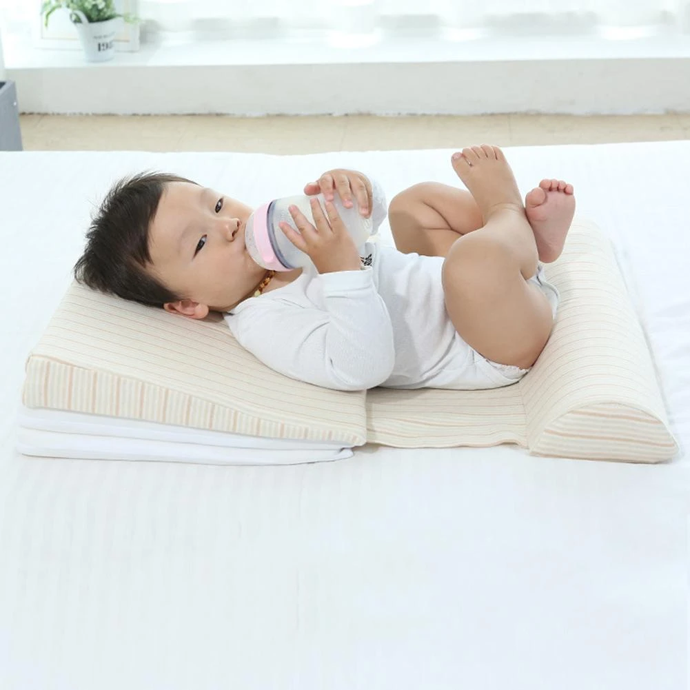15 Degree Incline Bassinet Wedge Waterproof Layer Handcrafted Cotton Removable Cover For Better Night S Sleep Pillow Aliexpress