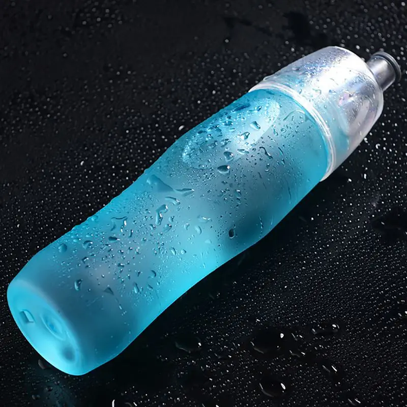 Бутылка для воды с распылителем, портативная бутылка для поликарбоната, для спорта, путешествий, для улицы, для бега, посуда для напитков, аксессуар с кистью