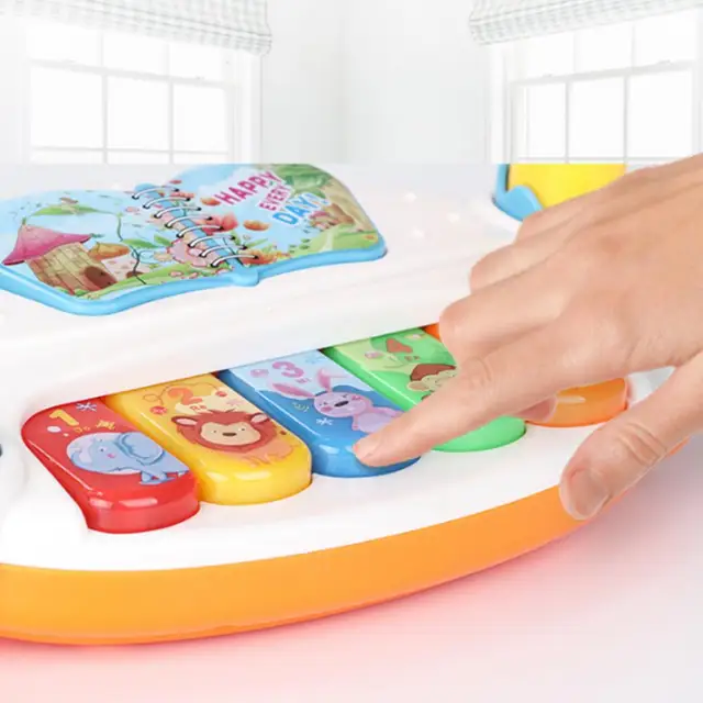 Children Baby Rotating Music Piano with Light Sound Educational Toy Kids Gift Animals Sounding Keyboard Baby Playing Type Musica 3