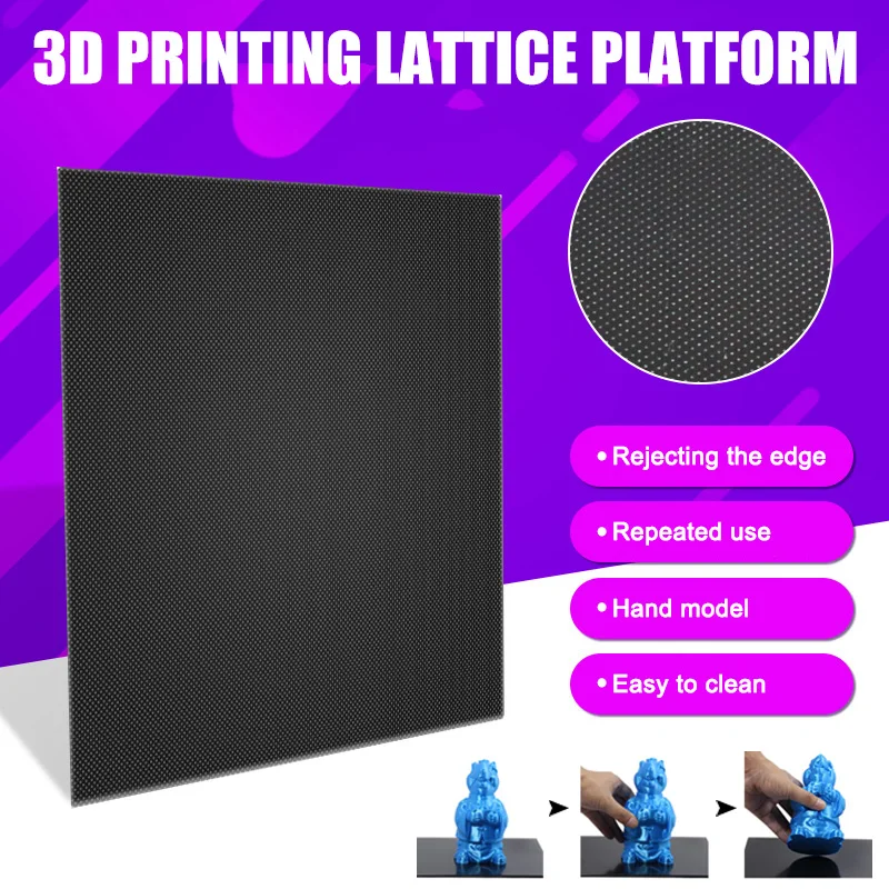 150mmx150mmx4mm Harwls 3D Printer Parts Heat Bed Lattice Glas Platte Heat Bed Grid Plate 