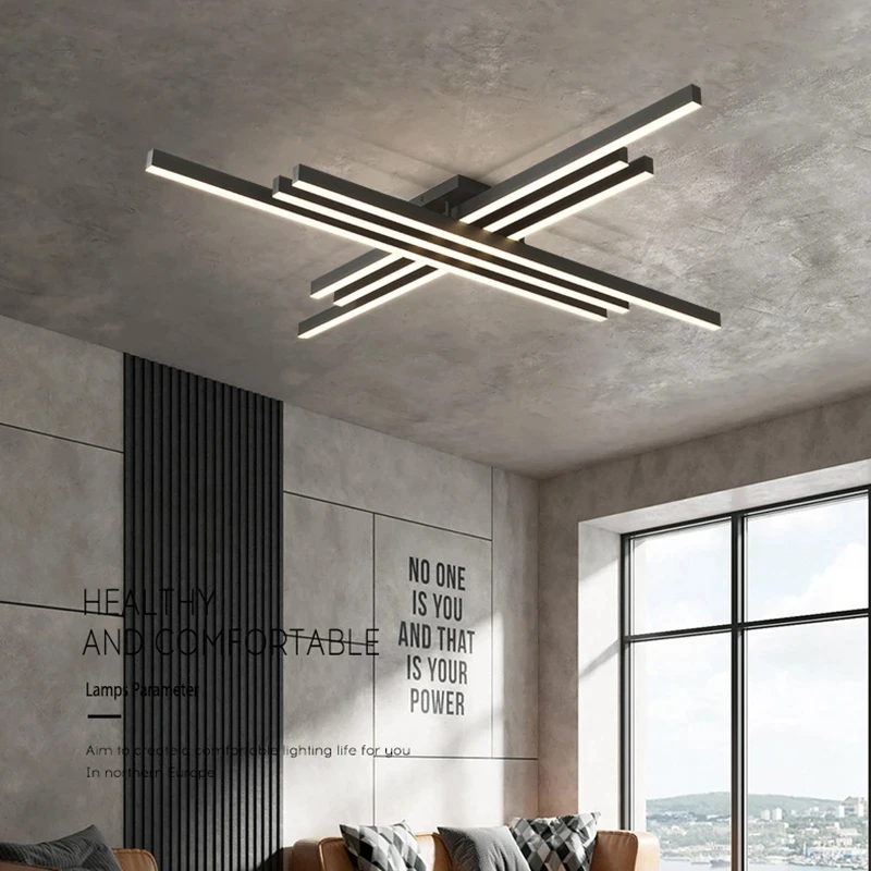 Plafonnier LED au Design Nordique Moderne et Simple, Luminaire Décoratif de Plafond, Idéal pour un Salon, une Chambre à Coucher, une Cuisine ou une Chambre d'Enfant