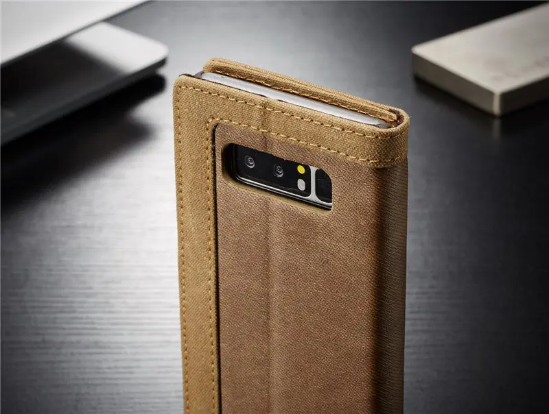 Ковбойские сапоги из толстой ткани бумажник чехол для samsung Galaxy Note 8 чехол держатель для карт чехол для телефона чехол на заднюю панель для samsung Note 8 откидная крышка Fundas