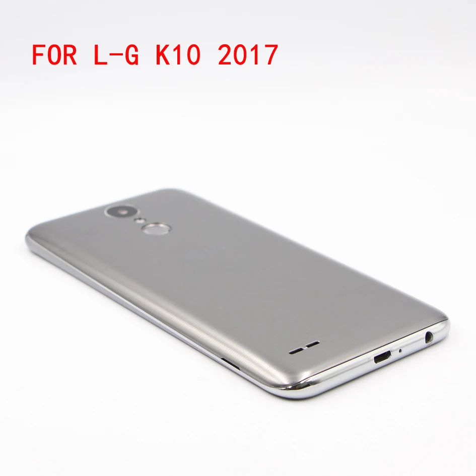Высокое качество корпус двери+ средняя рамка Plat 2в1 для LG K10 M250 LG-M250 M250N M250E M250DS Задняя крышка батареи чехол