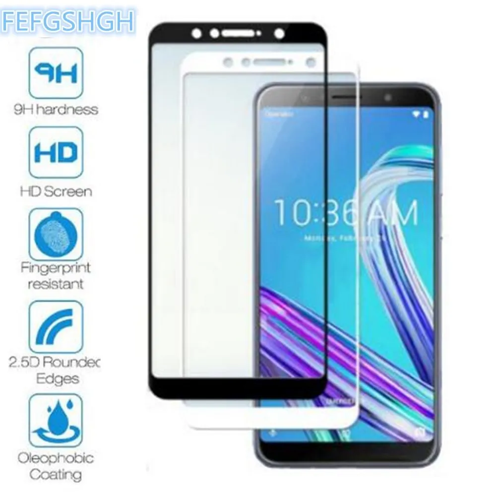 

2Pcs/lot 3D Tempered Glass For ASUS Zenfone MAX PRO (M1) Full Coverage Screen Protector Protective Film For ASUS ZB601KL ZB602KL