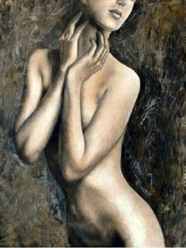 

100% hand painted oil paintings by old artists are very good on the canvas:Beautiful body model