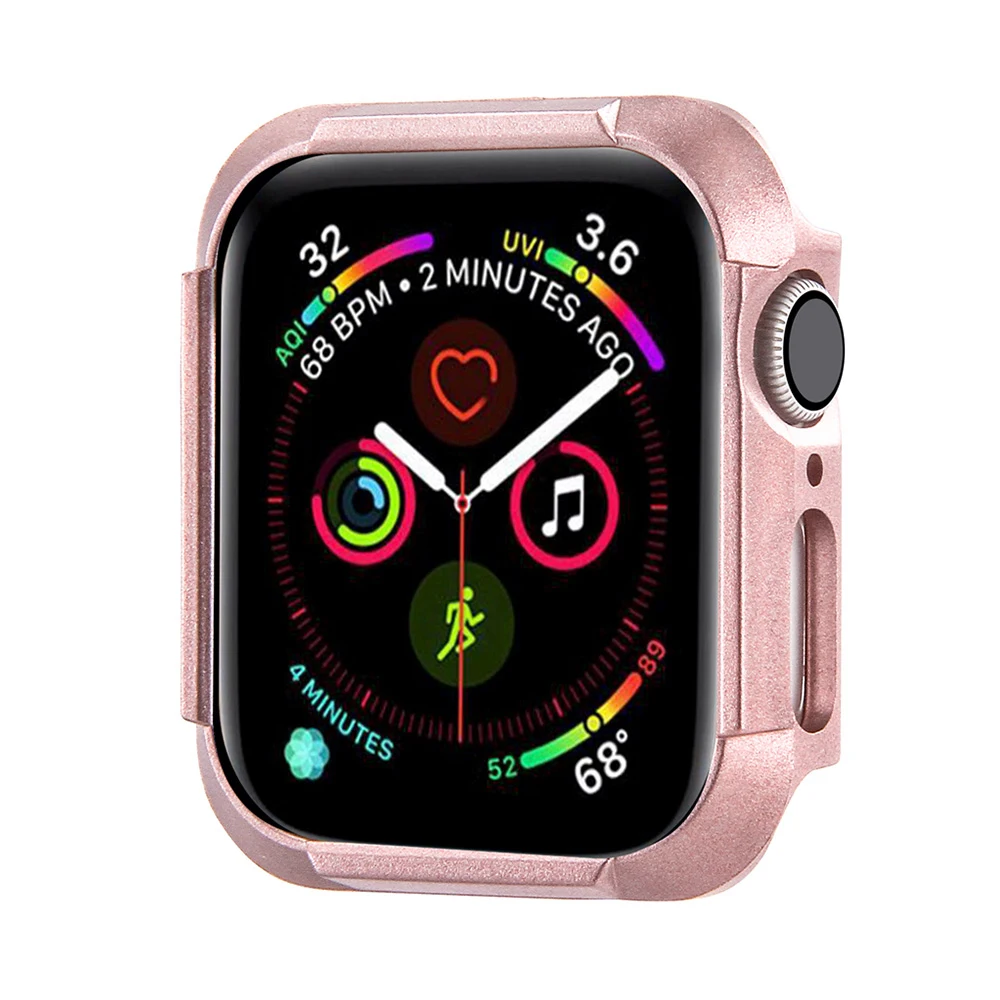 Бампер для Apple Watch Series 4 шт. Тонкий чехол для iWatch 5 40 мм 44 мм защитная рамка оболочка 40 44 мм аксессуары для ремешка часов