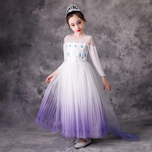 Halloween Femme la Reine des Neiges Princes Elsa Déguisement Cosplay Fête  Robe