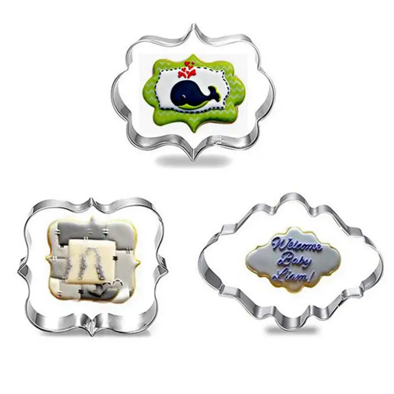 1pc Cookie Cutter Cloud Rectangle Square Shape DIY Fondant Mold Biscuit Cutter Mold DIY Baking Tools For Kitchen Home Supplies