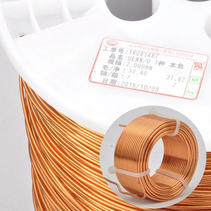0.8mm Speaker Frequency Divider Copper Coil Oxygen-free Copper High Purity Hollow Inductor HIFI Sound Accessories