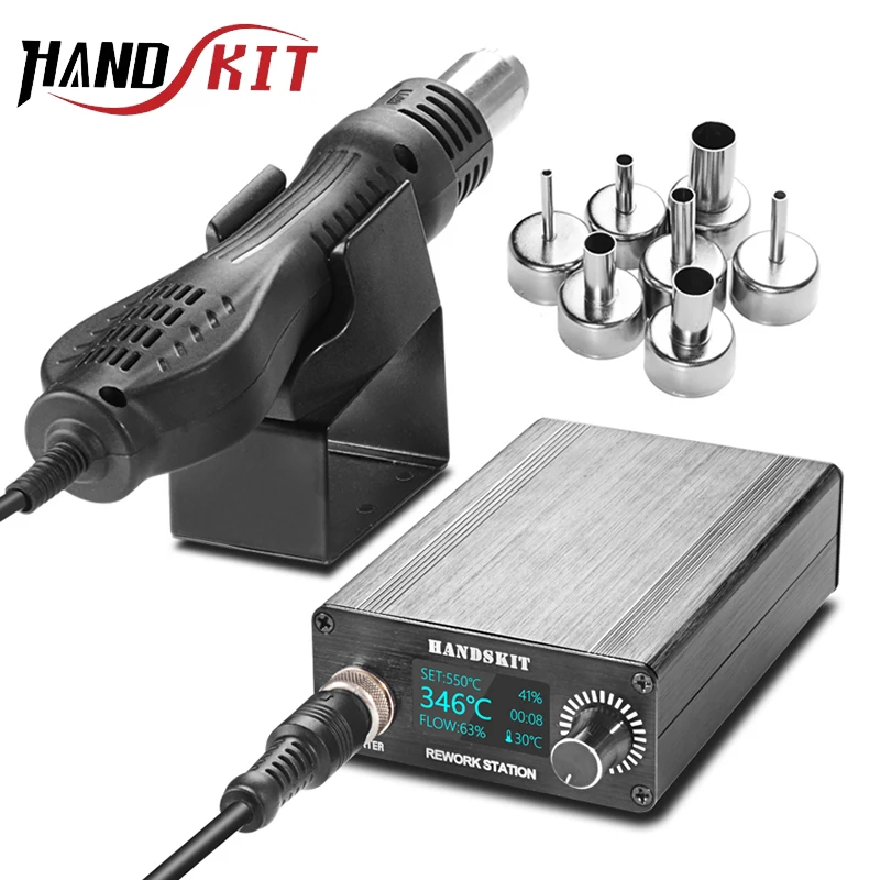 700w Hot Air Gun Led Digital Display T12 Soldering Station Adjustable