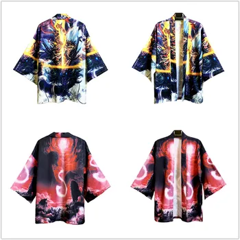 

Kimono Men Japanese Kimono Men Samurai Costume Male Yukata Haori Japanese Streetwear Clothing Mens Kimono Jacket