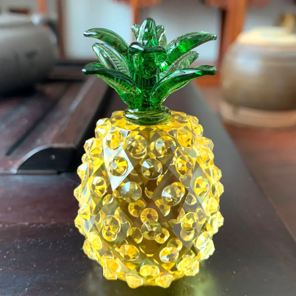 アンティーク　レディメイド　パイナップル　オブジェ　果物　フルーツ　ペイント アンティーク レディメイド パイナップル オブジェ 果物 フルーツ ペイント