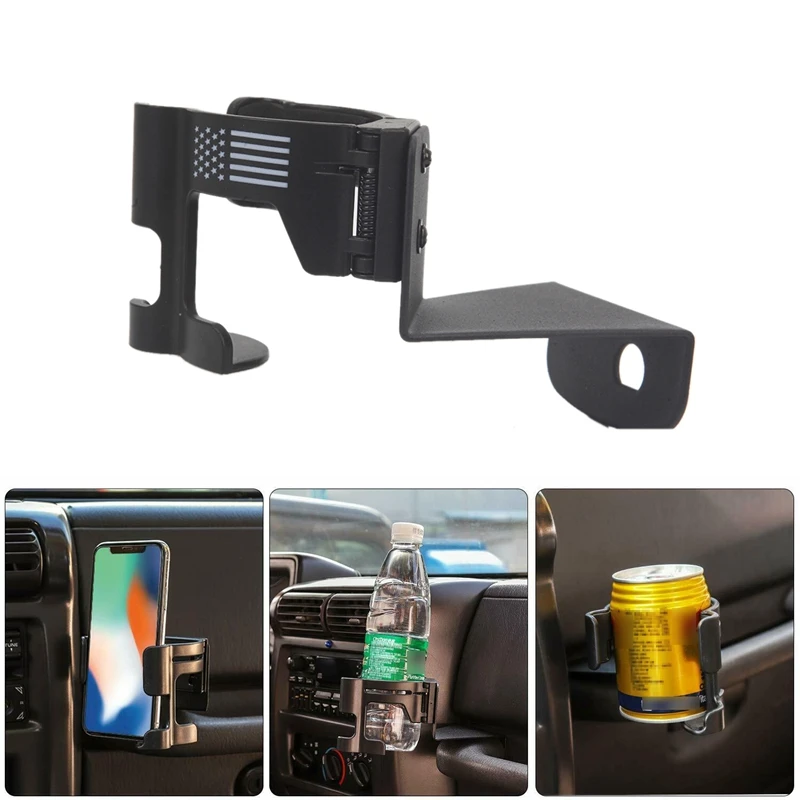 Car Multi Function Drink Cup Phone Holder Organizer for Jeep Wrangler