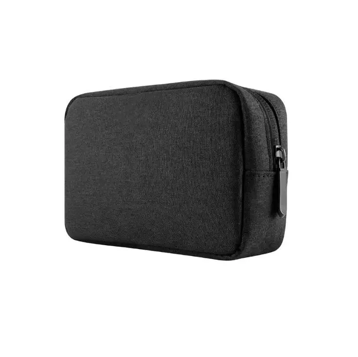Модный мягкий холщовый чехол для путешествий для Xiaomi power Bank 3 Pro 20000mAh Чехол портативный аккумулятор power Bank сумка для телефона - Цвет: Черный