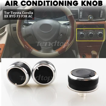 

For Toyota Corolla EX BYD F3 F3R 3pcs/set Car AC Knob Air Conditioning Knob Heat Control Switch Knob Car Styling accessories