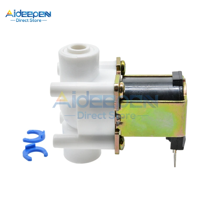 DC 12V 24V NC Electric Solenoid Valve Water Air Inlet Flow Switch 1/4 " Inlet water solenoid valve For Washing Machine
