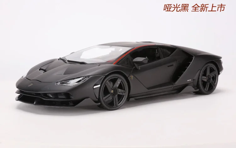 1:18 Lamborghini LP770 центенарио матовый черный/серый/красный/синий Литой Сплав модель автомобиля для детей Подарки