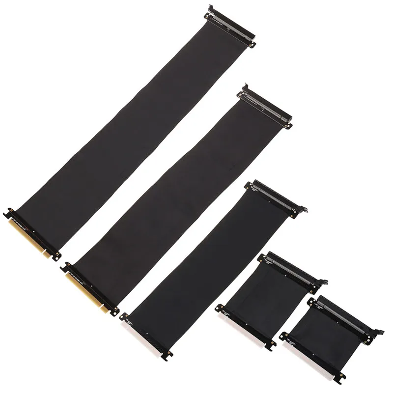 5/10/30/40/50cm High Speed PC Graphics Cards PCI Express 3.0 16x Flexible Cable Riser Card Extension Port Adapter for GPU