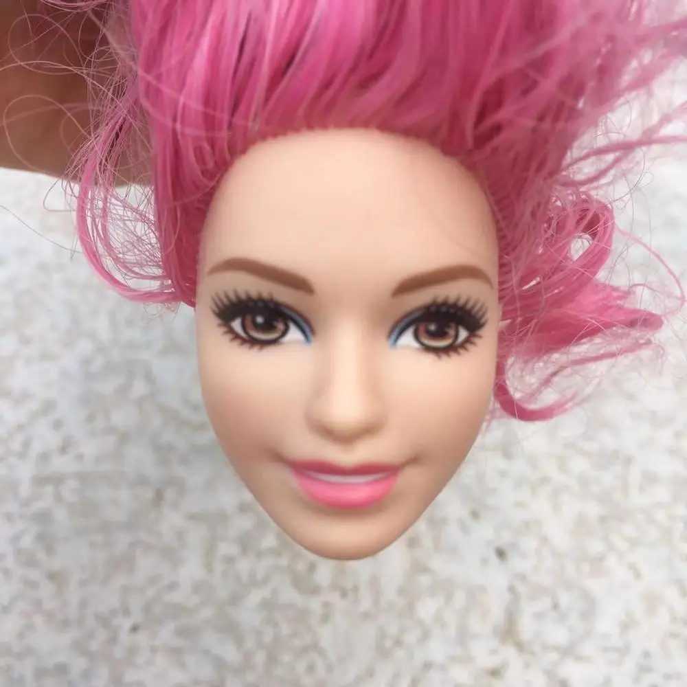 Новая ограниченная кукла игрушка голова принцесса кукла голова девушка DIY туалетный волос игрушки Дети Макияж DIY игрушка детский любимый подарок на день рождения - Цвет: as pics