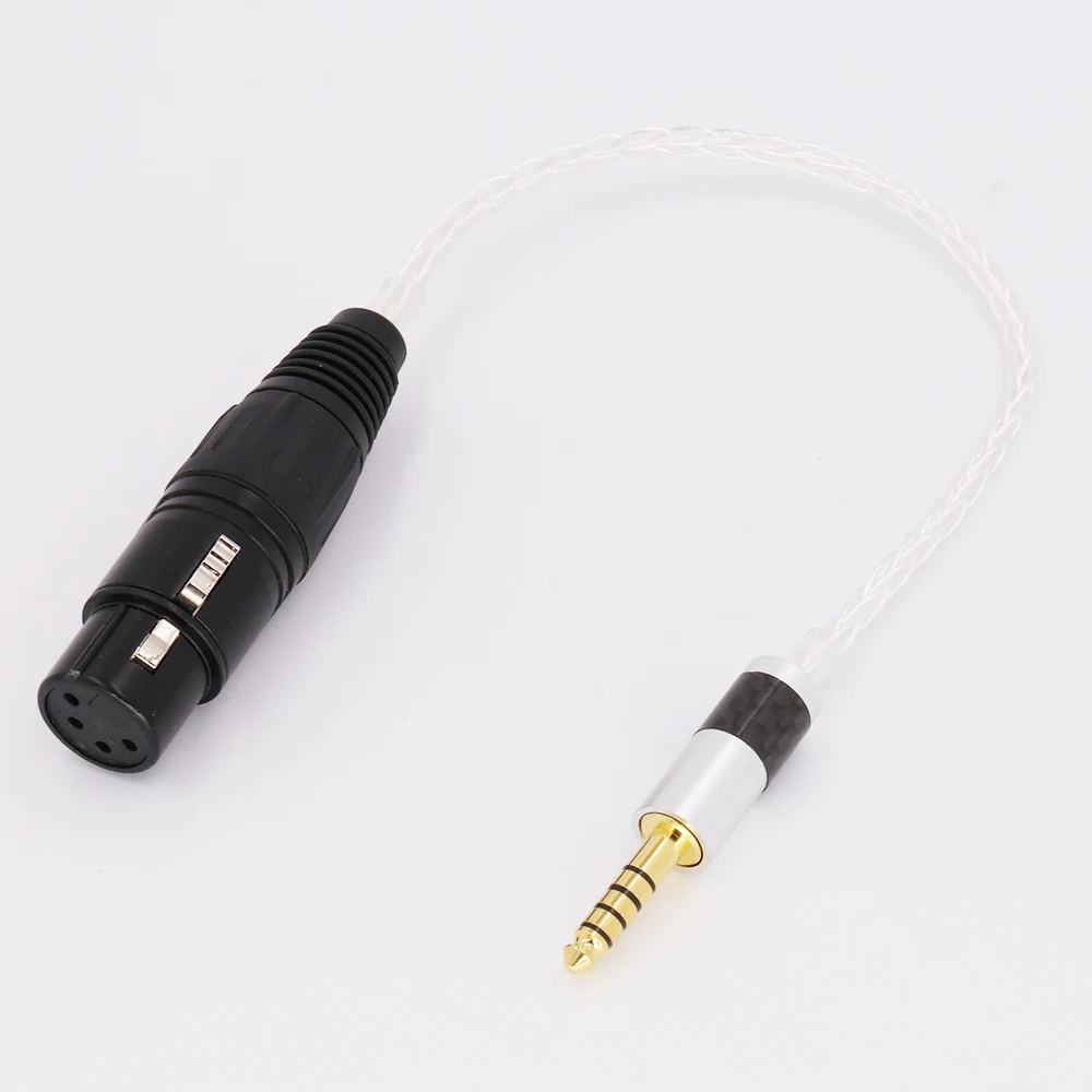 Audiocrast 4 4mm Headphone to 4 Pin XLR Female Aux Cable TRRRS Audio Jack