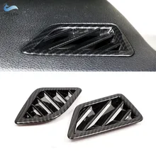 

LHD For BMW 5 Series F10 F11 F07 2011-2017 ABS Instrument Carbon Fiber Texture Side Air Conditioner Air Outlet Vent Cover Trim