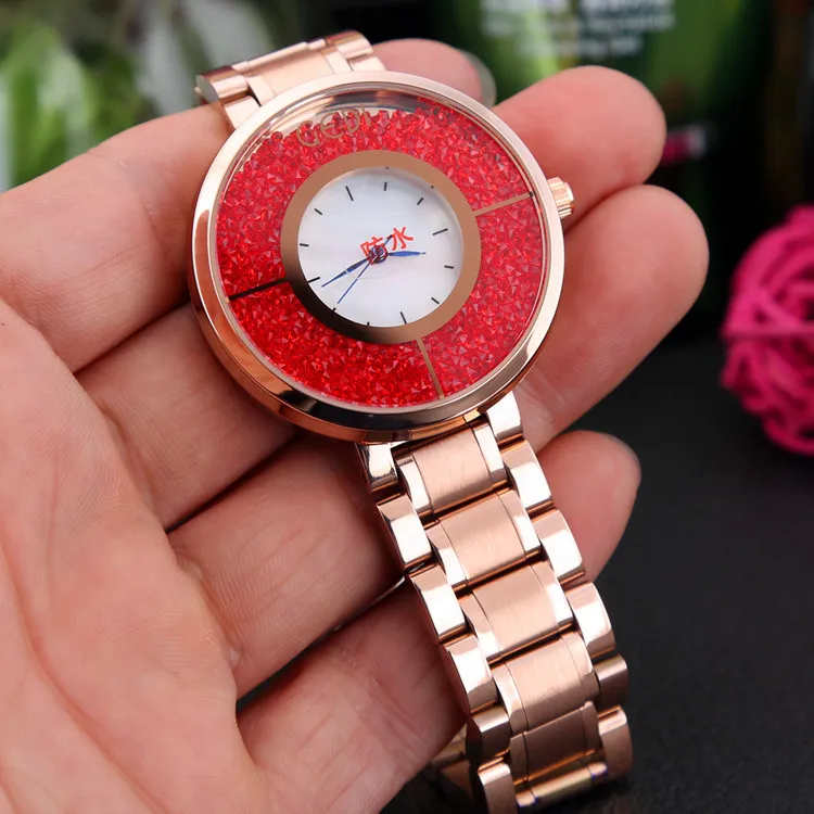 

Goldie Shoppe Genuine Product Ladies' Watch Casual Versatile Steel Belt Quartz Watch Cool Big Dial Watch Women's