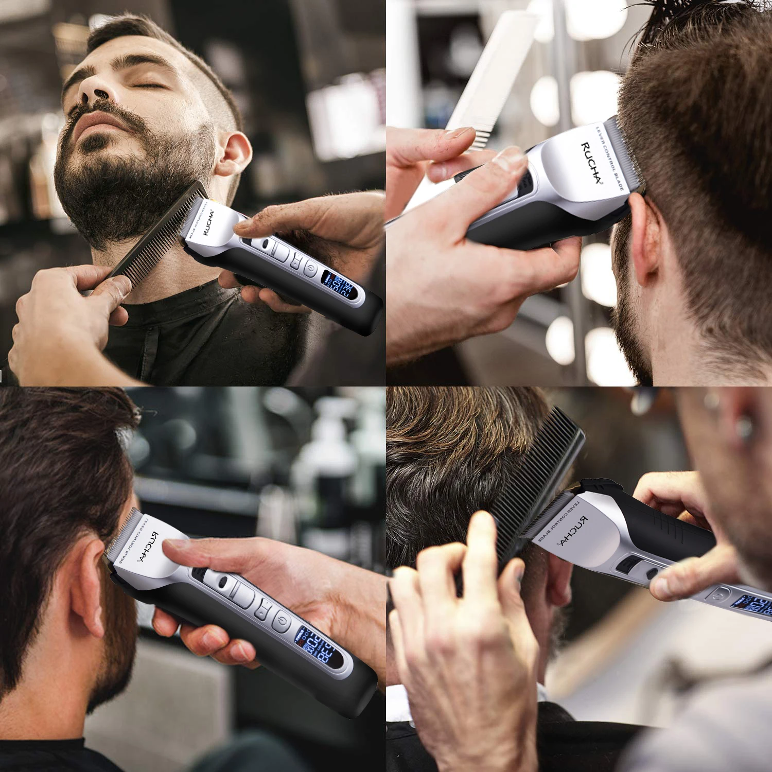 titanio ceramica lamina cabelo clipper lamina 05