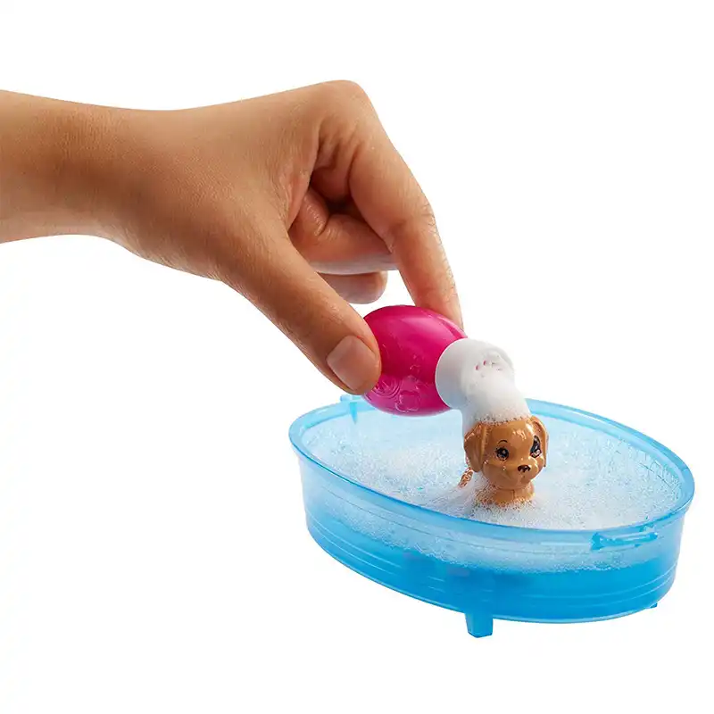 barbie dog bath set