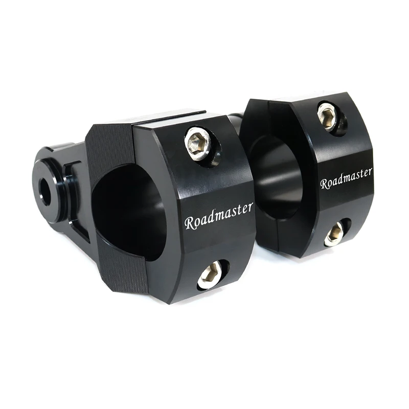 

Motorcycle CNC Aluminum Handlebar Risers 32mm Adjustable Fat Bar Clamps Universal Fit For Indian Chieftain / Roadmaster all year