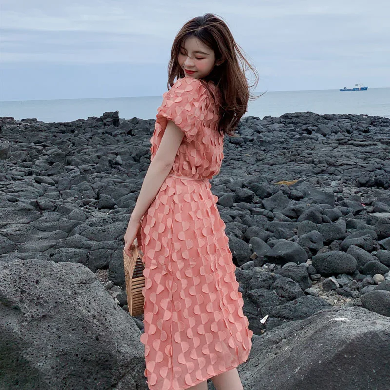 

Dress 2019 New Style Summer Long Skirts INS Students CHIC Gentle Hyuna Long Immortal Sweet Fairy Skirt