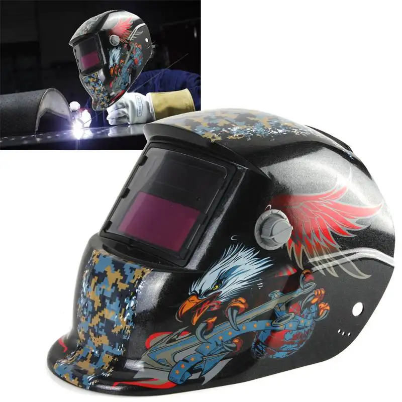 New Solar Welding Helmet Auto Darkening Fighting Grinding Arc Tig Mig Grinding Welding Mask with Adjustable Headband