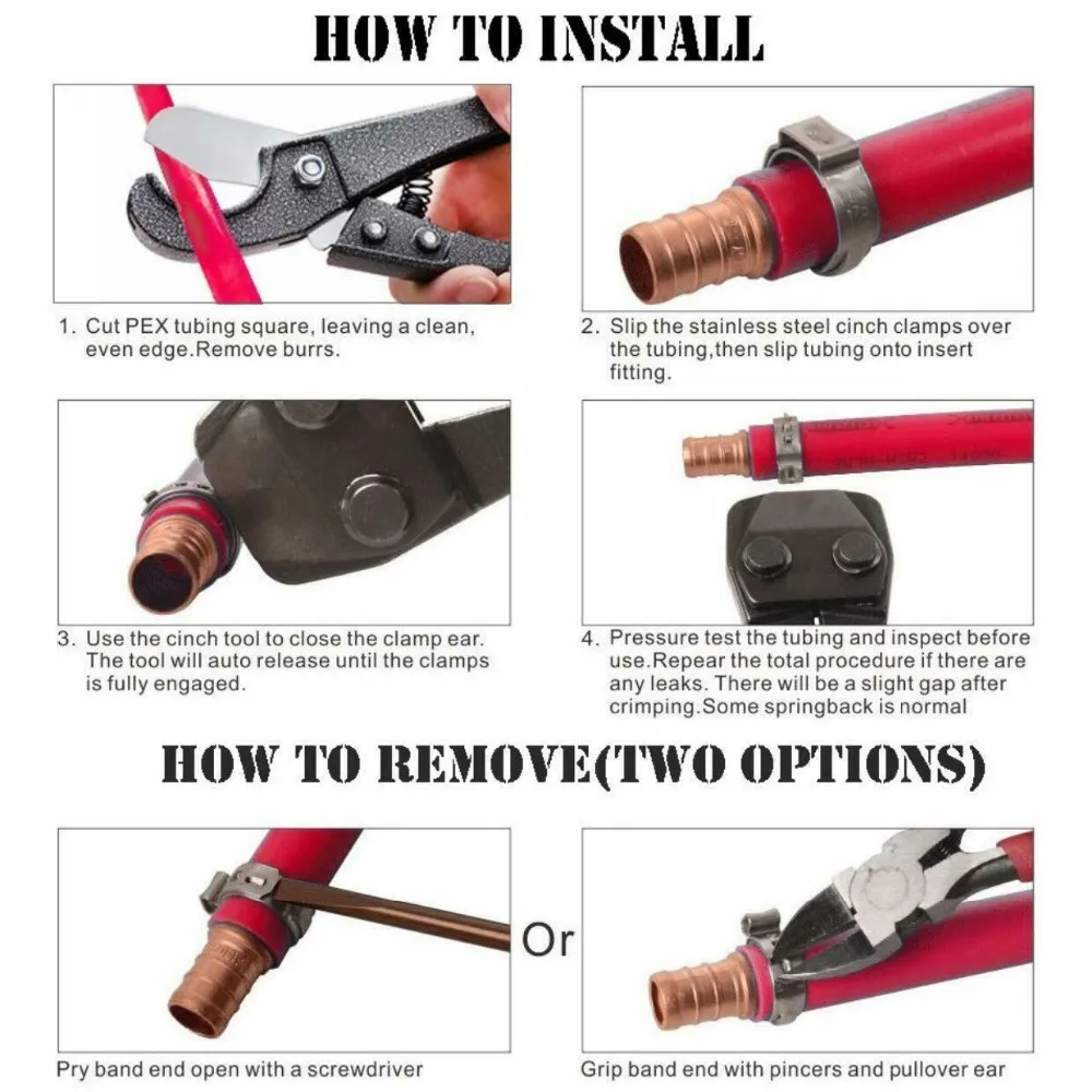 iGeelee PEX-Cinch Crimp Crimper for stainless hose clamps (4)