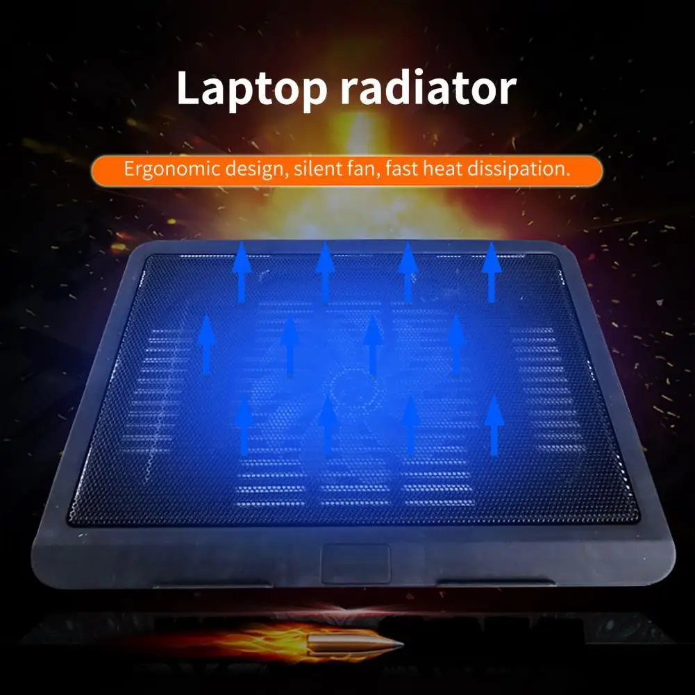 Laptop Cooler Silent Wind Speed Adjustable Laptop Cooler Pad Portable