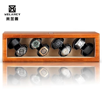 

wooden Watch Shaker Watch Winder Case Holder Display Automatic Mechanical Brown Winding Jewelry accessories