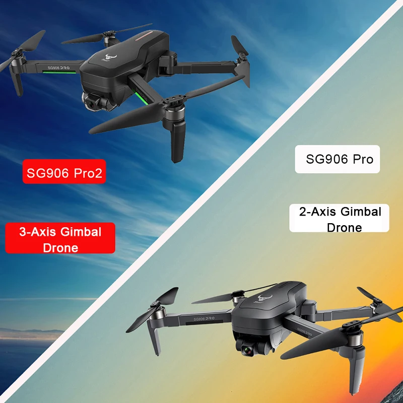 US $145.14 Best Sg906 Pro2 Gps Drone With 5g Wifi Fpv 4k 3Axis Gimbal 16mp Dual Camera Profesional Brushless Rc Quadcopter Dron Helicopter