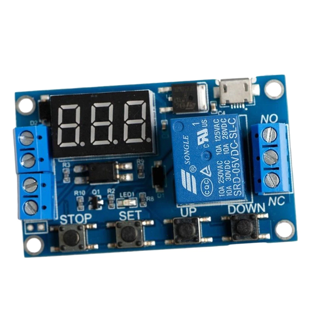 DC 12V Digital Delay Timer Relay Control Switch Module PLC Auto Multifunction Circuit