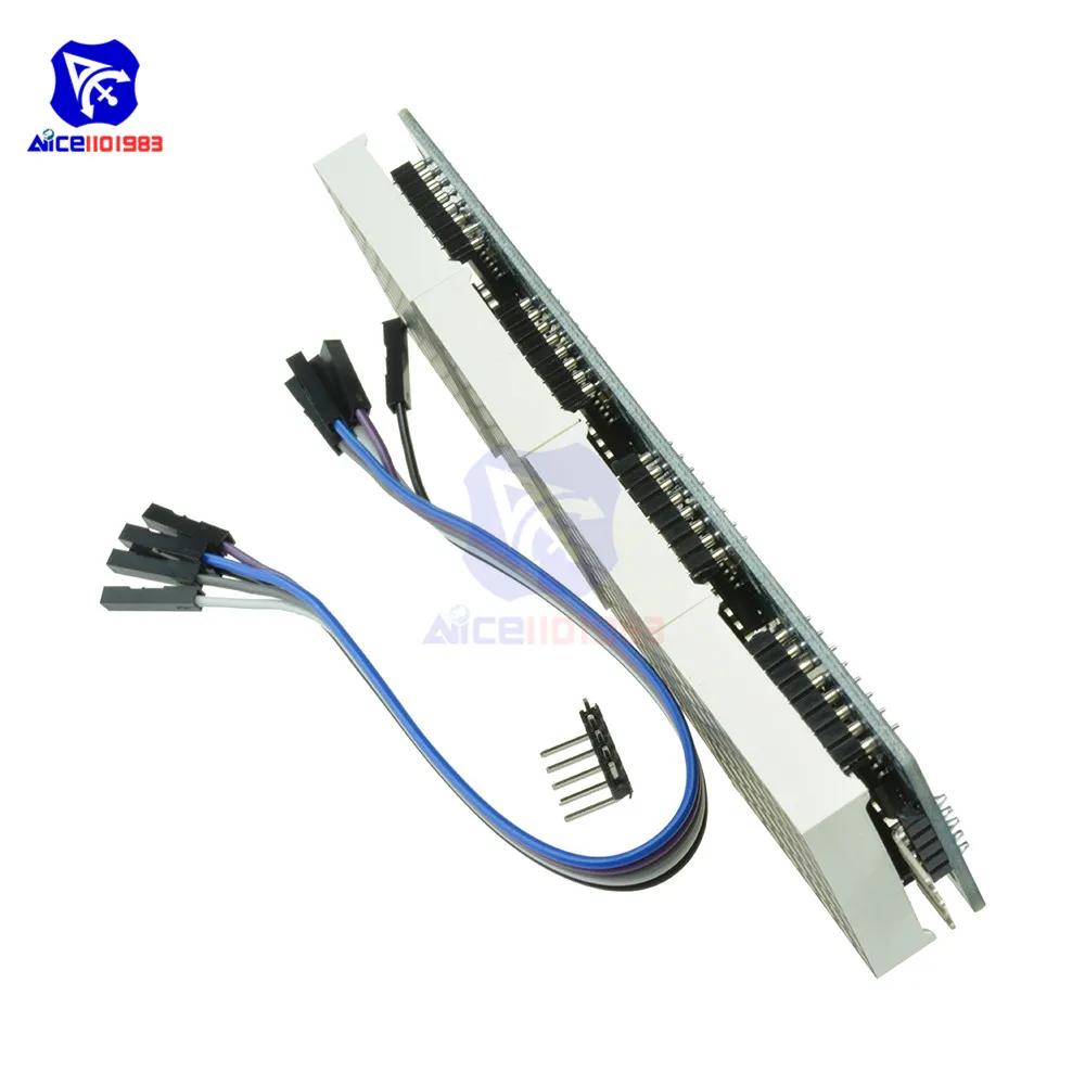 Diymore 4 in 1 MAX7219 RGB 도트 LED 매트릭스 공통 양극 MCU 8x32 Arduino Raspberry Pi  용 제어 LED 디스플레이 모듈 드라이브-Freehip.co.kr