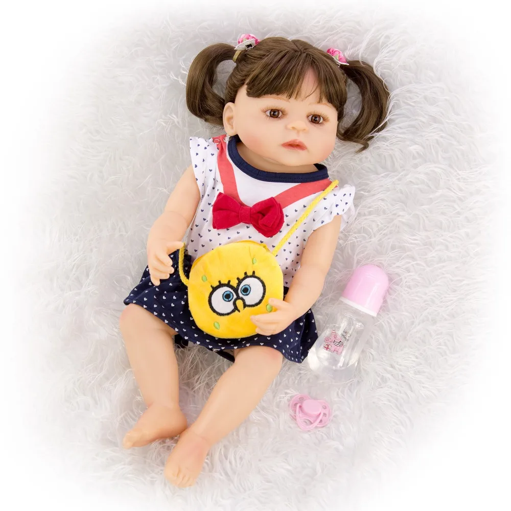 55 см силиконовая кукла Reborn Baby, ручная роспись, кожа, bebe, игрушки для девочек, распродажа, оплетка, принцесса, живой, новорожденный, подарок для детей