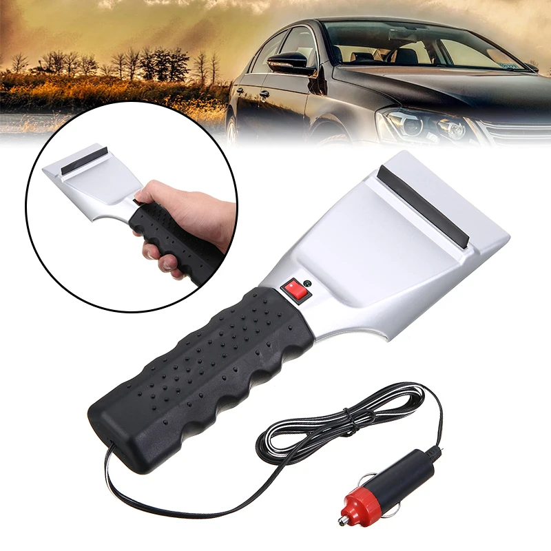 

1pc 12V Heated Car Winter Windshield Electric Scraper Heating Snow Ice Brush Shovel Tool Accessories For Auto Truck