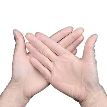 

50pcs Disposable Latex Gloves Lip Eyebrow Embroidered Gloves Tattoo Tool For Left and Right Hand