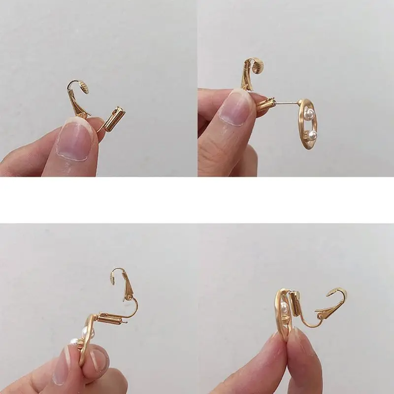 24 Pieces Clip-on Earring Converters Kit Women??s Elegant Ear Clip  Non-pierced