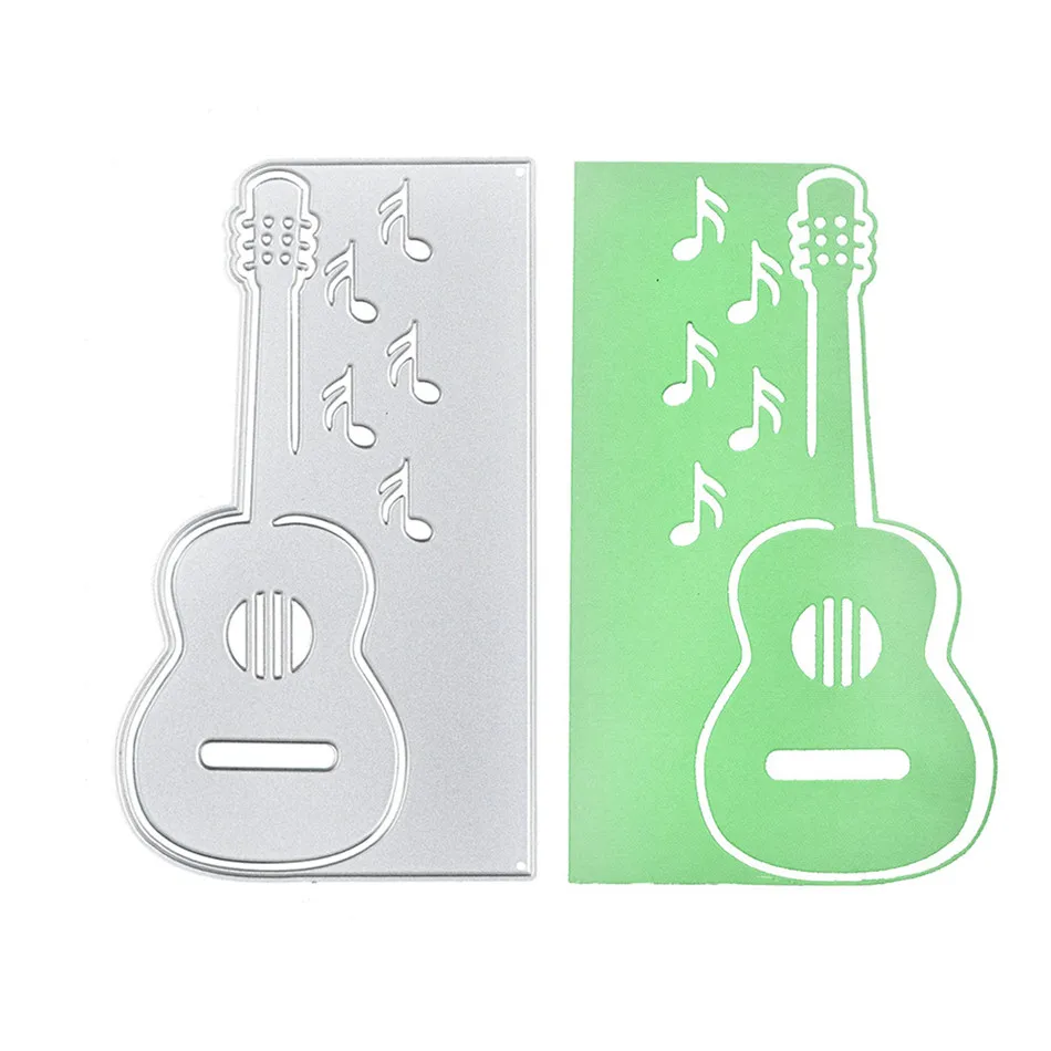 Eastsahpe Guitar Music Metal Cutting Dies Border Edge Scrapbooking New Craft Dies Embossing Stencil Card Making Decoration