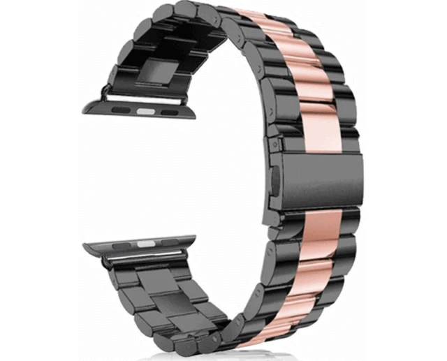 Stainless Steel Strap For Apple watch band 40mm 44mm 5 4 3 watch strap 38mm 42mm Bracelet Sport Metal WatchBand for iWatch 3 2 1 Black Pink