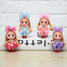 1 個かわいい花スカート混乱して人形 Fshion ガールスモールペンダント活動誕生日女の子のお気に入り人形子供のための 2020 ホット 9 センチメートル(China)