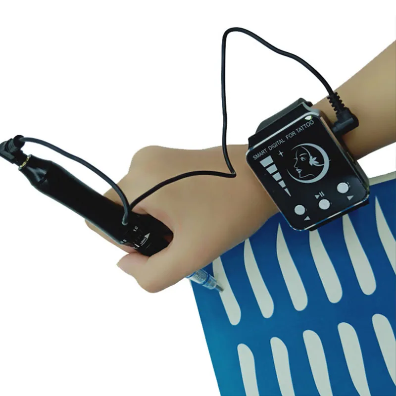 Беспроводная портативная тату машинка с часами умная цифровая для перманентного